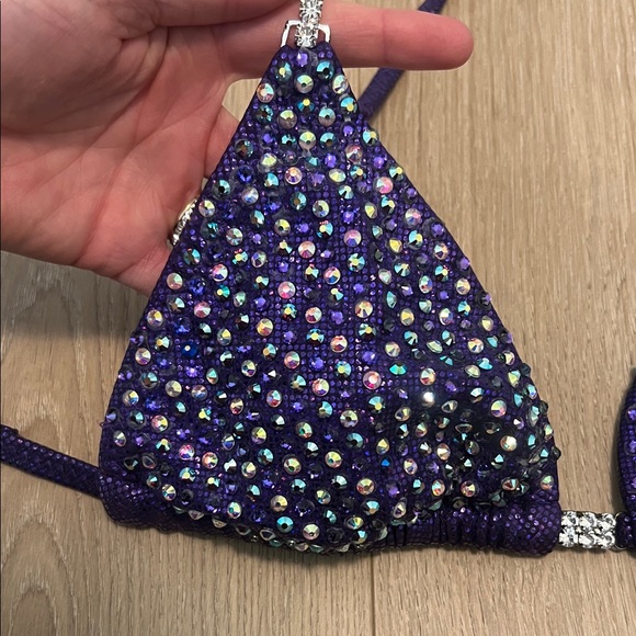 Purple Rhinestone Bikini Set - Picture 11 of 17